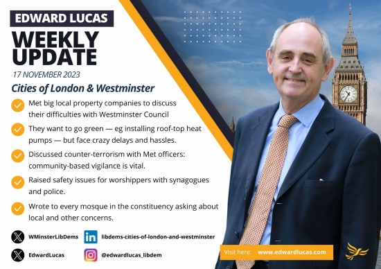 Edward Lucas Weekly Update 17th Nov 2023